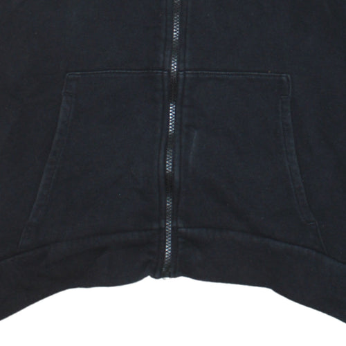 Nike Boys Black Full Zip Hoodie XL 156-166cm Cotton Blend Standard Fit
