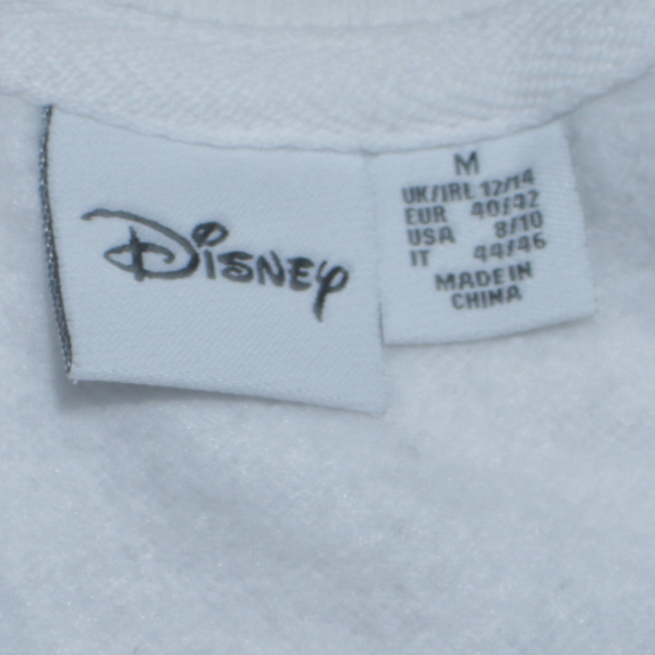 Disney Primark Women White Mickey Print Pullover Sweatshirt Size M 12/14