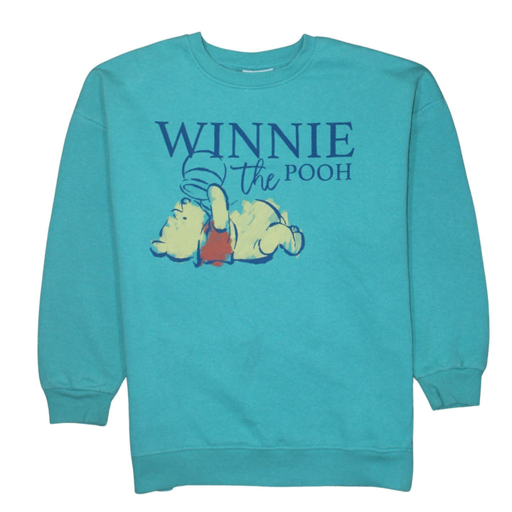 Primark Women’s Blue Winnie the Pooh Crew Neck Sweatshirt Size 12/14
