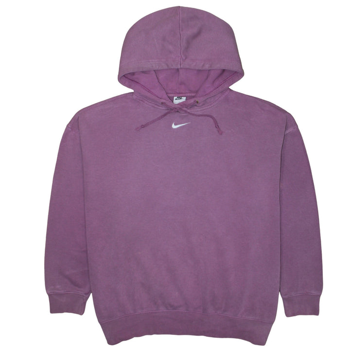Nike Womens Purple Pullover Hoodie XL - Relaxed Fit Casual Sweatshirt
