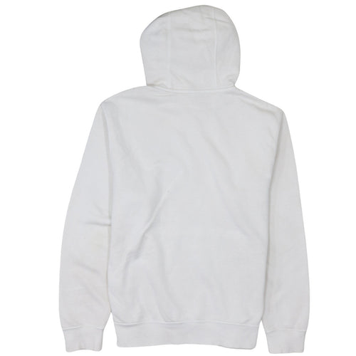 Diesel Womens White Pullover Hoodie Medium Cotton Logo Casual