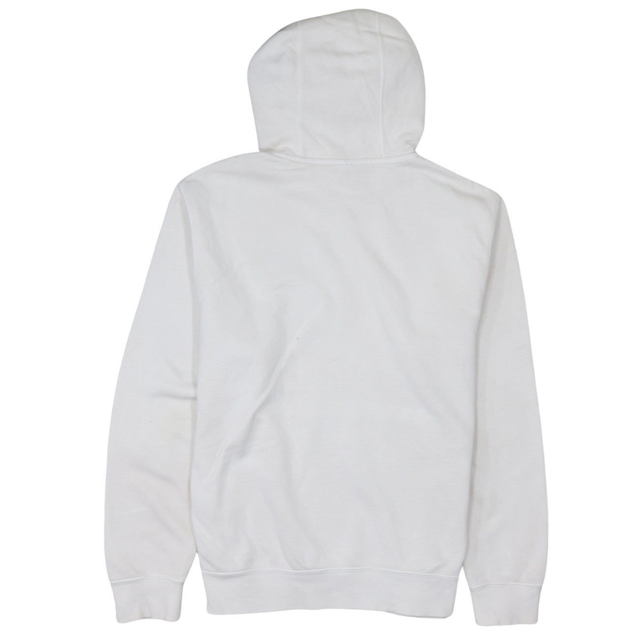 Diesel Womens White Pullover Hoodie Medium Cotton Logo Casual