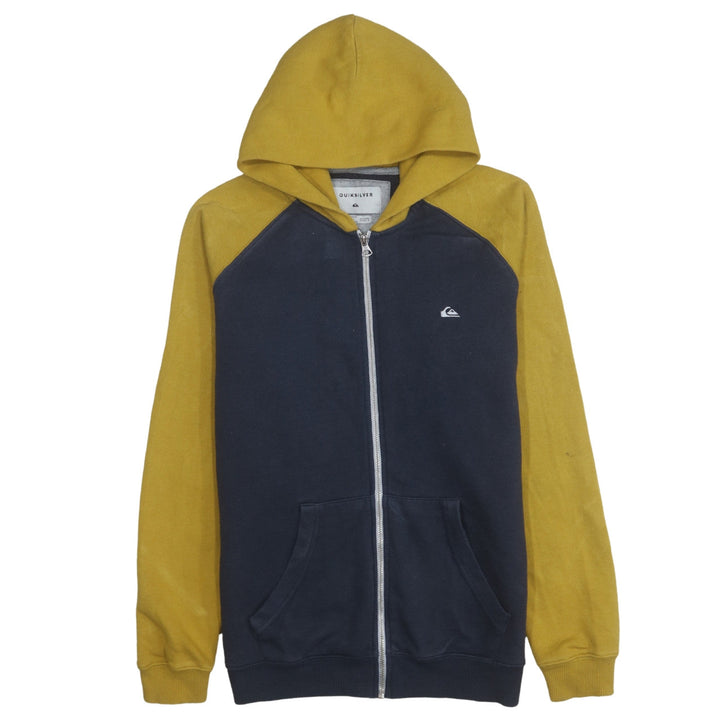 Quiksilver Boys Multicoloured Full Zip Hoodie Size 16 Blue and Yellow