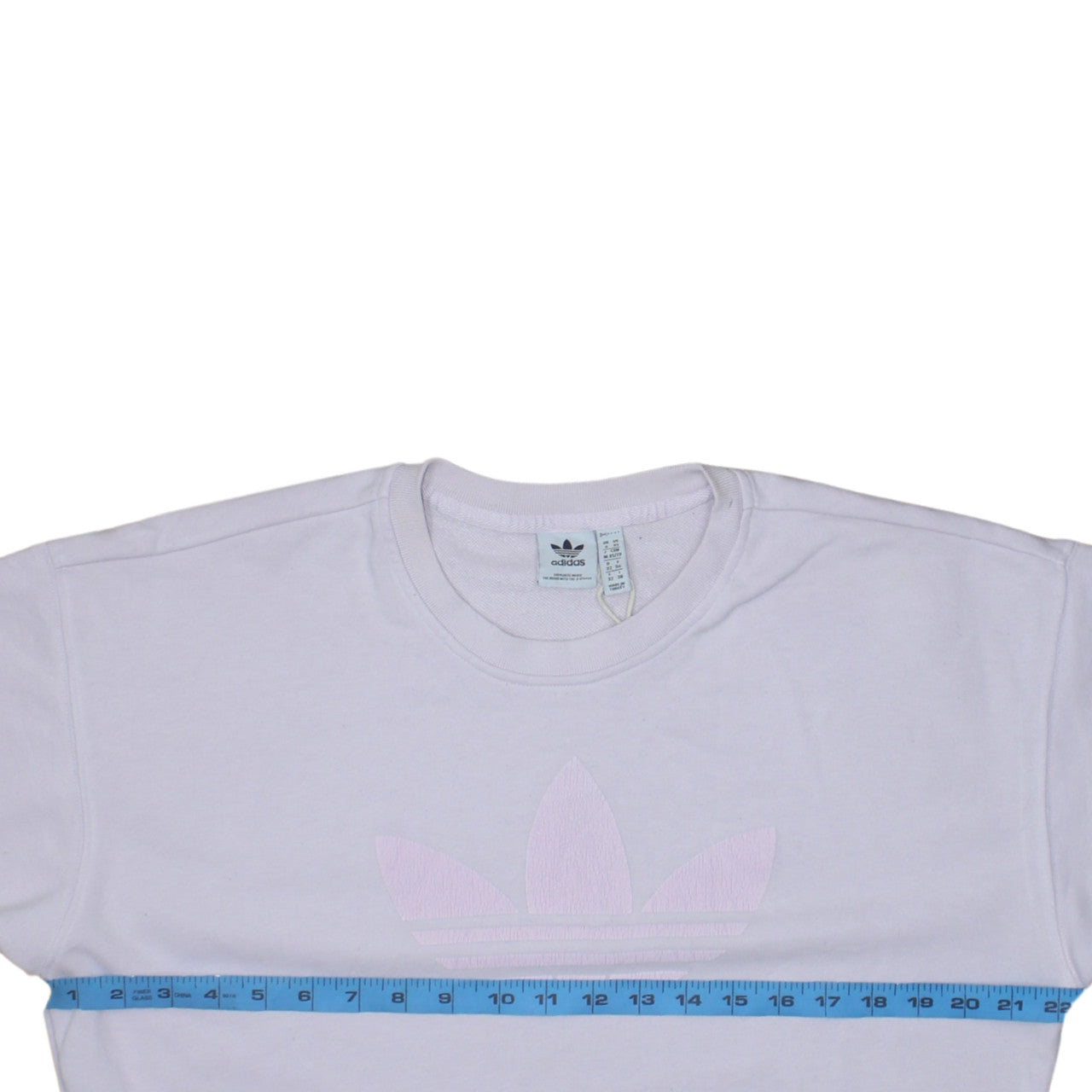 Adidas Women's Lilac Trefoil Sweatshirt Size 6 Crew Neck Pullover