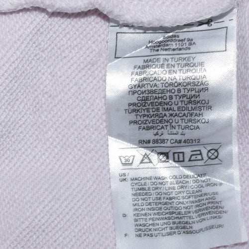 Adidas Women's Lilac Trefoil Sweatshirt Size 6 Crew Neck Pullover