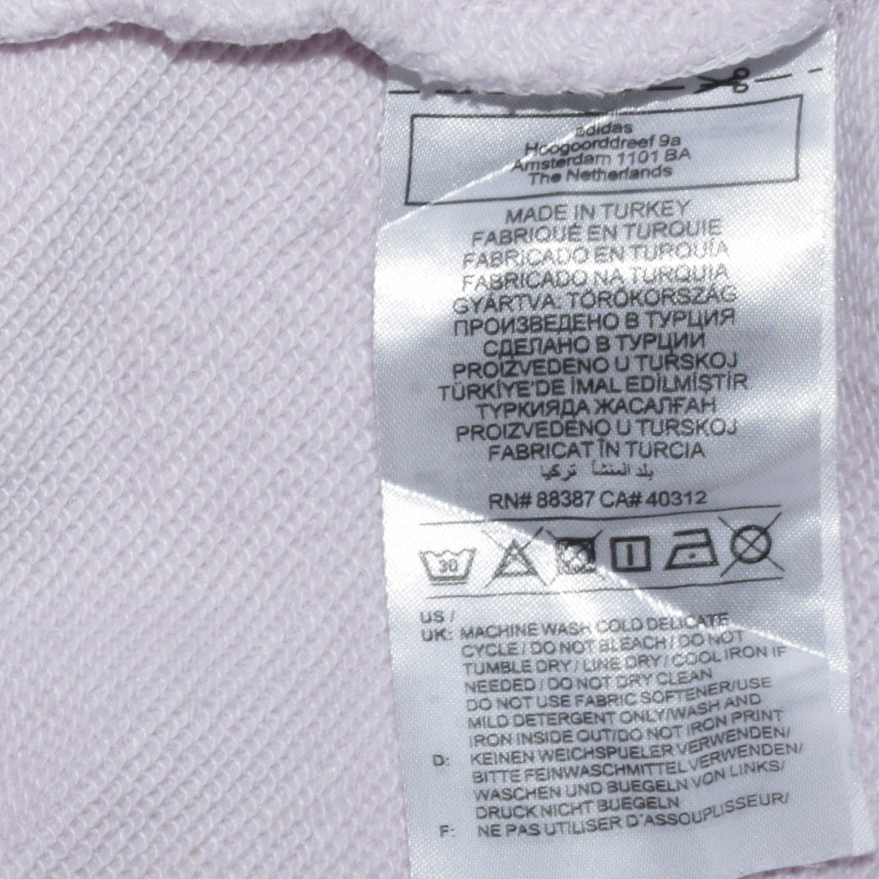 Adidas Women's Lilac Trefoil Sweatshirt Size 6 Crew Neck Pullover