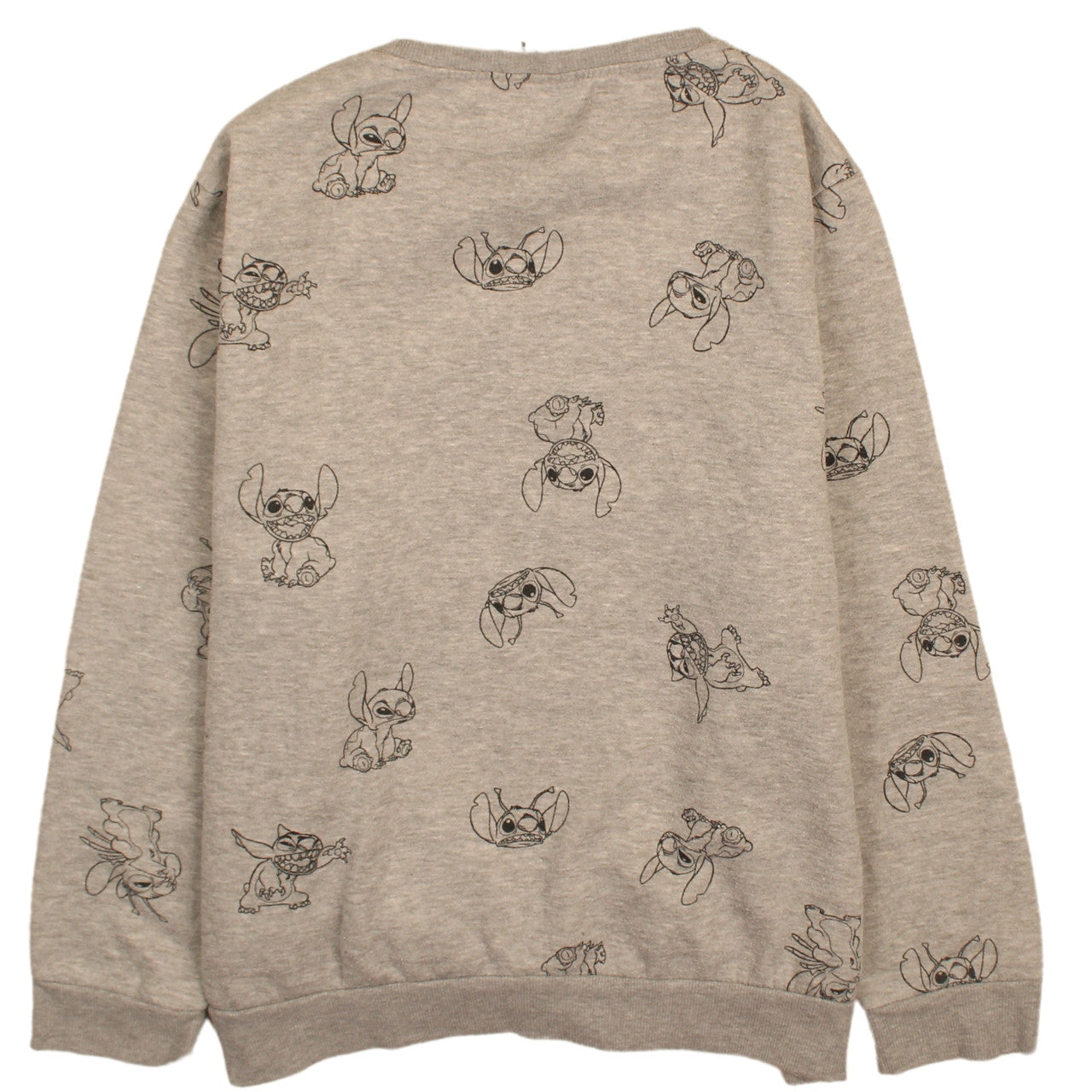 Disney Women Grey Stitch Sweatshirt XL Pullover Casual