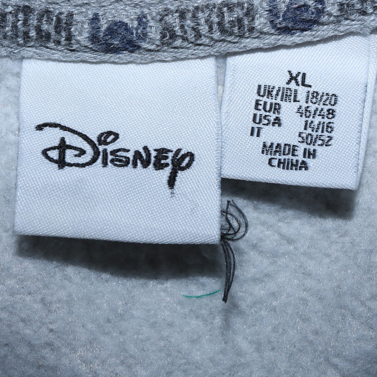 Disney Women Grey Stitch Sweatshirt XL Pullover Casual