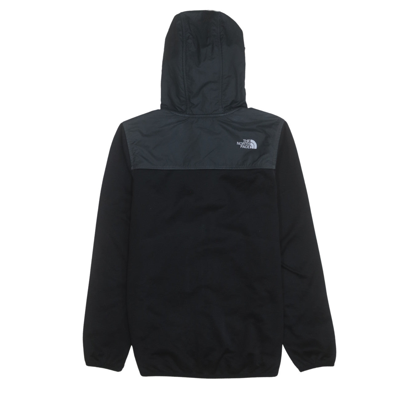 The North Face Boys Black Hooded Full Zip Soft Shell Jacket Size L