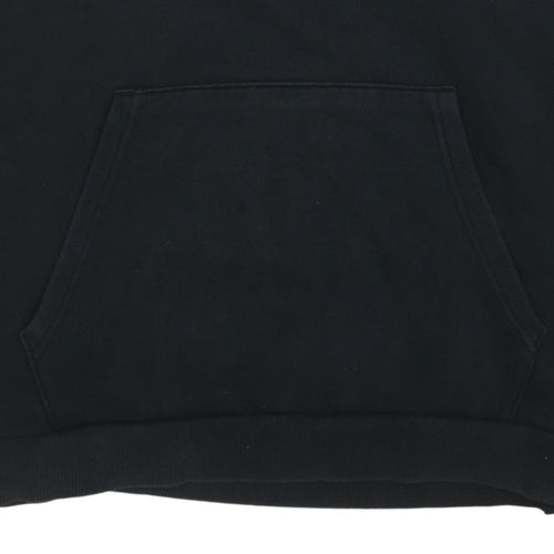 Puma Men's Black XL Pullover Hoodie with Logo Print