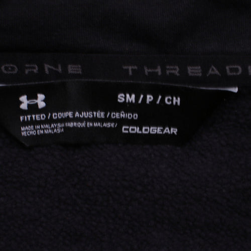 Under Armour Men's Black Camouflage 1/4 Zip ColdGear Hoodie Size S
