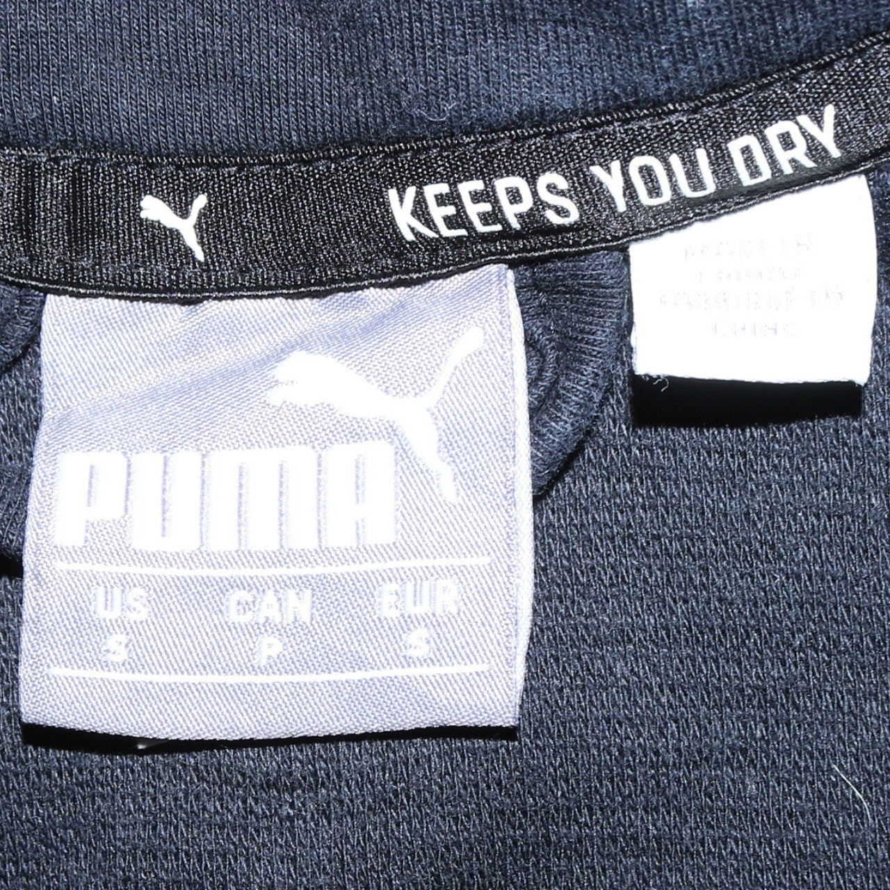 Puma Womens Black Small Full Zip Hoodie Sweatshirt with Logo