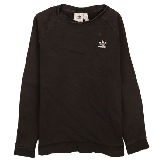 Adidas Men's Black Crew Neck Pullover Sweatshirt Size S
