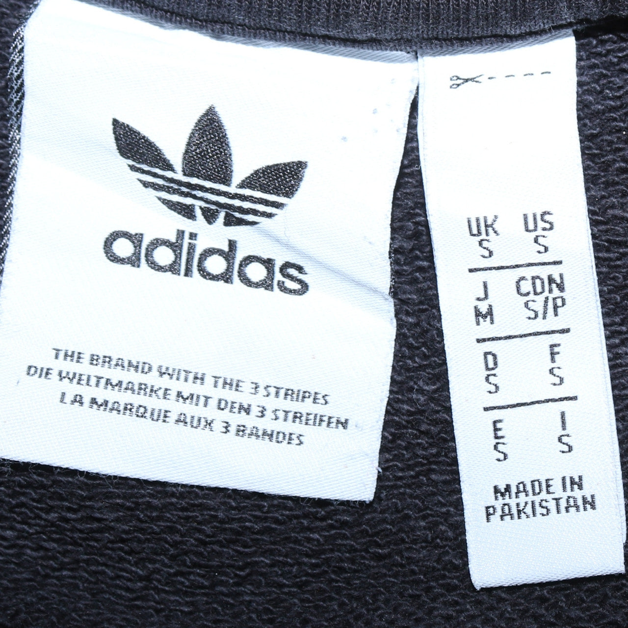 Adidas Men's Black Crew Neck Pullover Sweatshirt Size S
