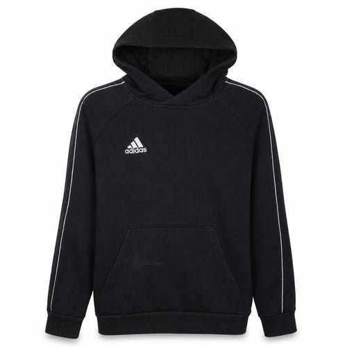 Adidas Boys Black Pullover Hoodie 13-14 Years Classic Sports Style