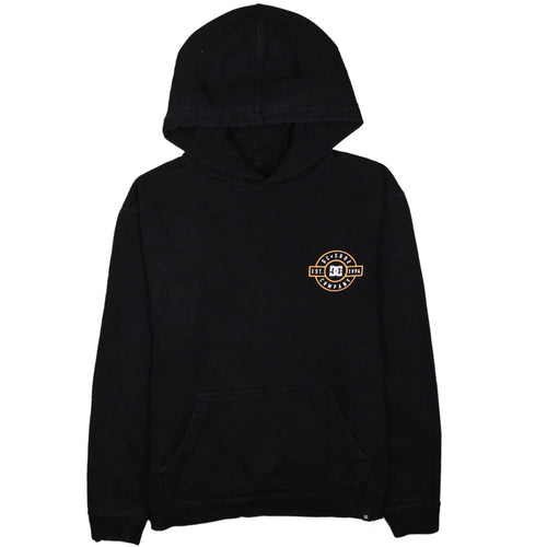 DC Shoes Boys Black Pullover Hoodie XL Graphic Logo Hooded Sweatshirt