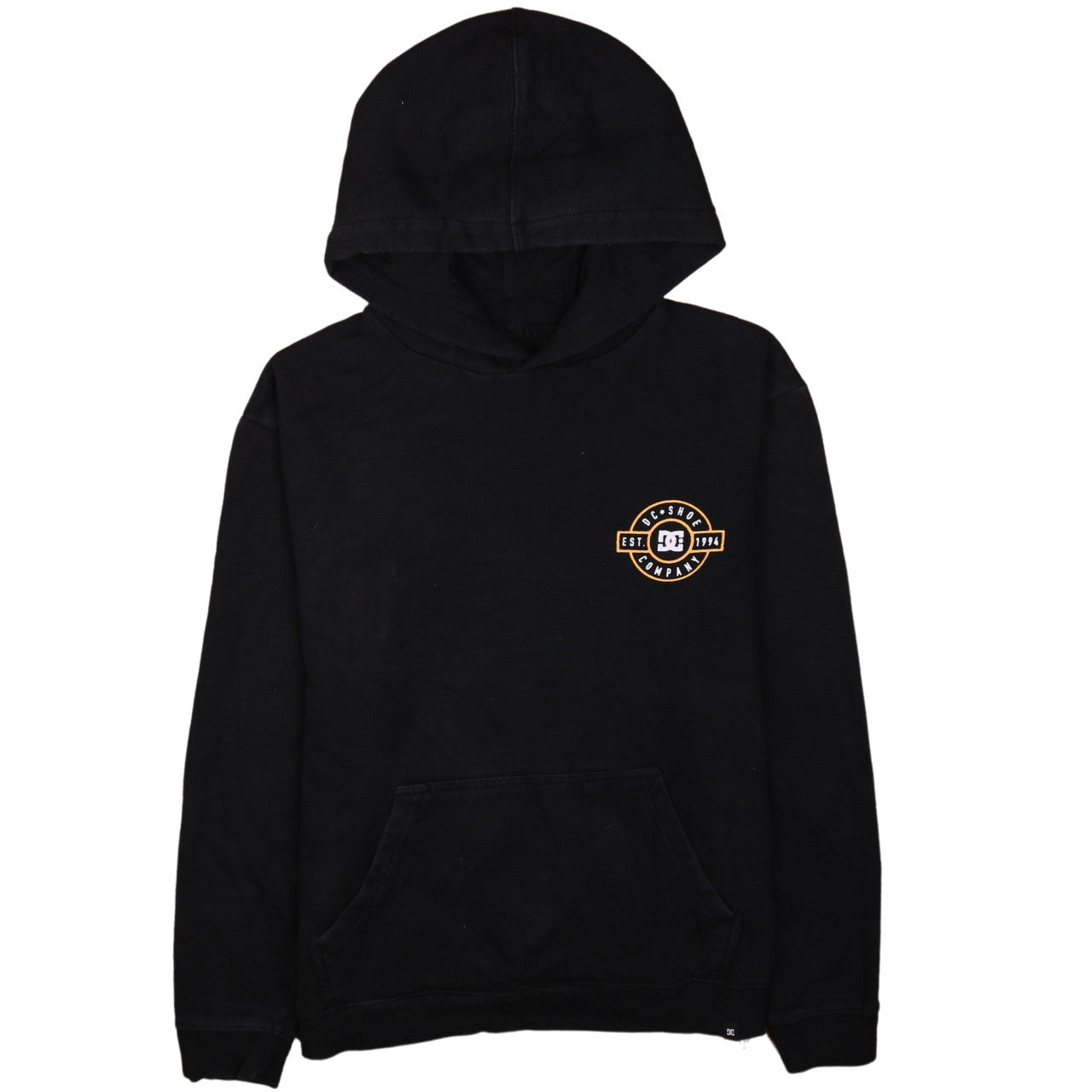 DC Shoes Boys Black Pullover Hoodie XL Graphic Logo Hooded Sweatshirt