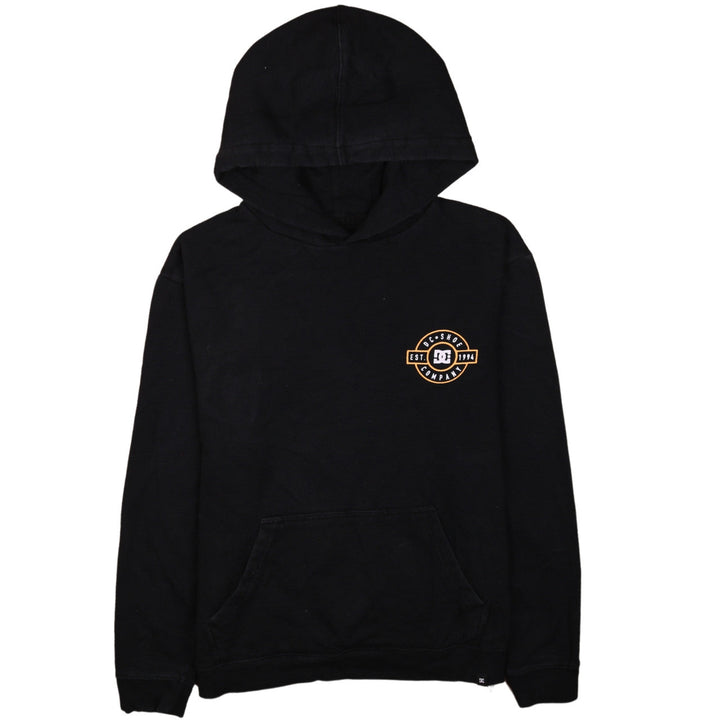 DC Shoes Boys Black Pullover Hoodie XL Graphic Logo Hooded Sweatshirt