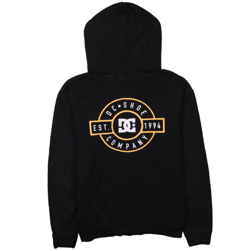 DC Shoes Boys Black Pullover Hoodie XL Graphic Logo Hooded Sweatshirt