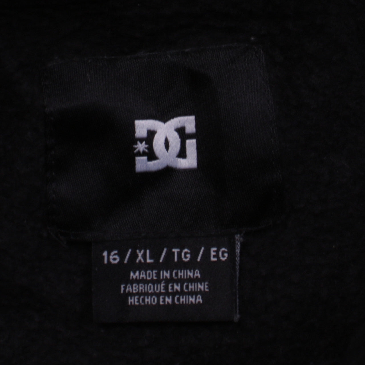 DC Shoes Boys Black Pullover Hoodie XL Graphic Logo Hooded Sweatshirt