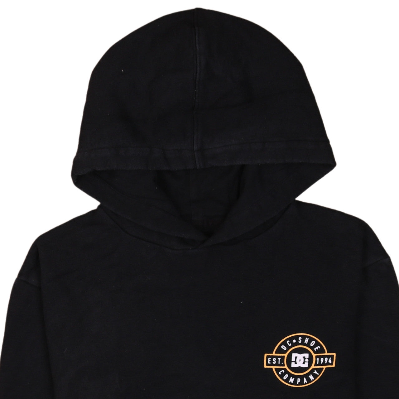 DC Shoes Boys Black Pullover Hoodie XL Graphic Logo Hooded Sweatshirt