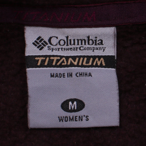 Columbia Womens Purple Fleece Full Zip Jacket M