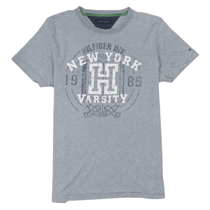 Tommy Hilfiger Men's Grey New York Varsity Graphic T-Shirt M