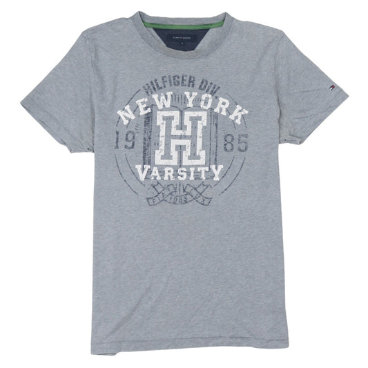 Tommy Hilfiger Men's Grey New York Varsity Graphic T-Shirt M