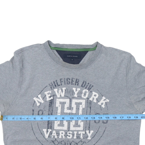 Tommy Hilfiger Men's Grey New York Varsity Graphic T-Shirt M