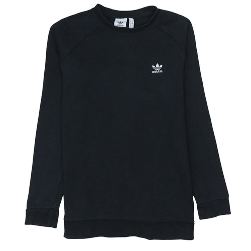 Adidas Men's Black Pullover Crew Neck Sweatshirt M Regular Fit