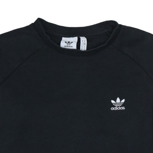 Adidas Men's Black Pullover Crew Neck Sweatshirt M Regular Fit