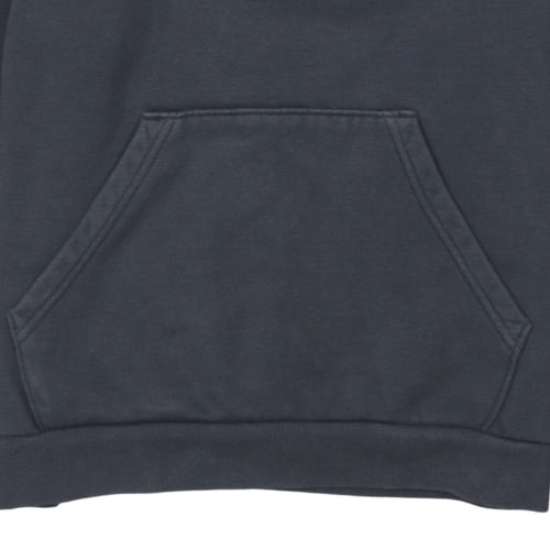 Puma Boys Navy Blue Pullover Hoodie 15-16 Years Logo Print Cotton Blend