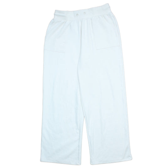 F&F Active Women’s White Fleece Wide-Leg Sweatpants M