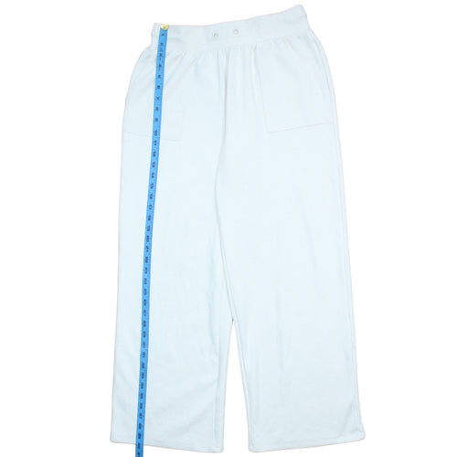 F&F Active Women’s White Fleece Wide-Leg Sweatpants M