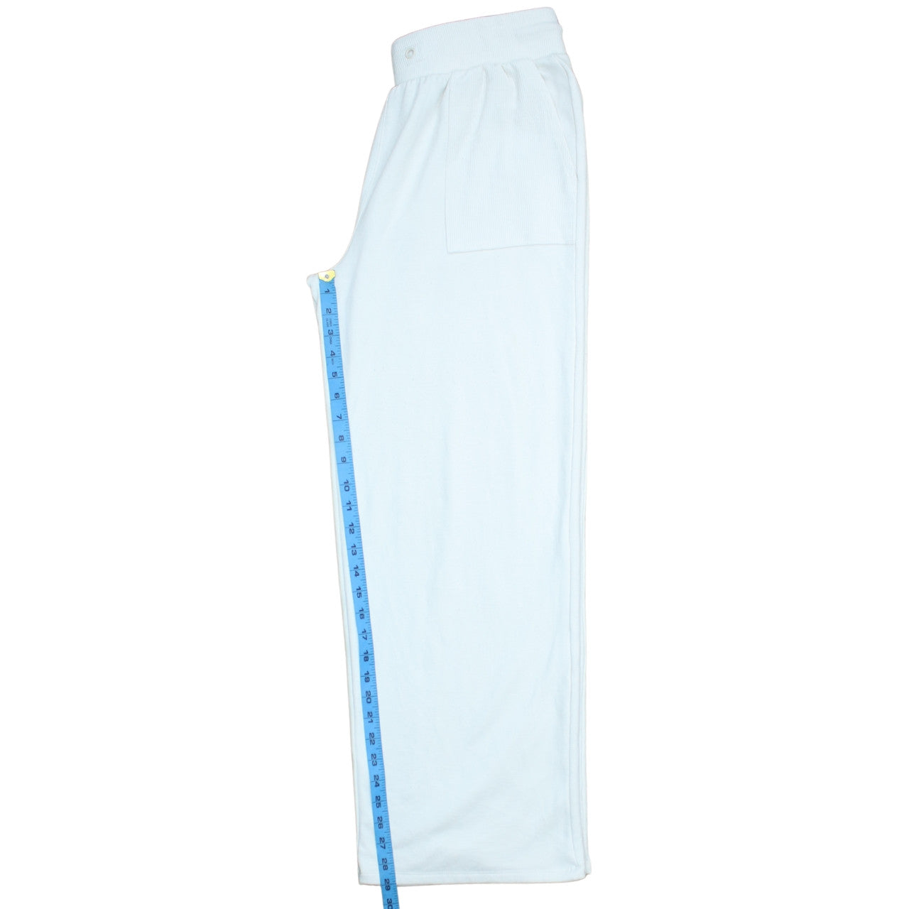 F&F Active Women’s White Fleece Wide-Leg Sweatpants M