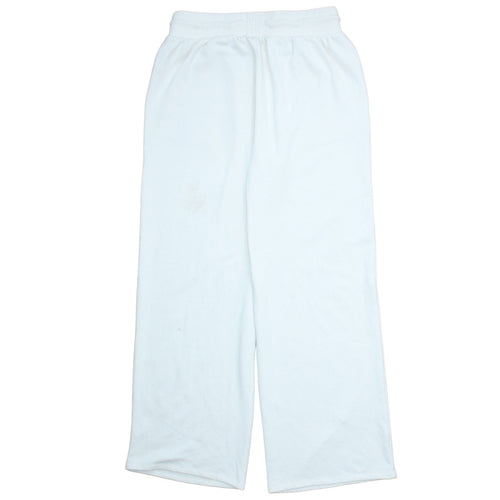 F&F Active Women’s White Fleece Wide-Leg Sweatpants M