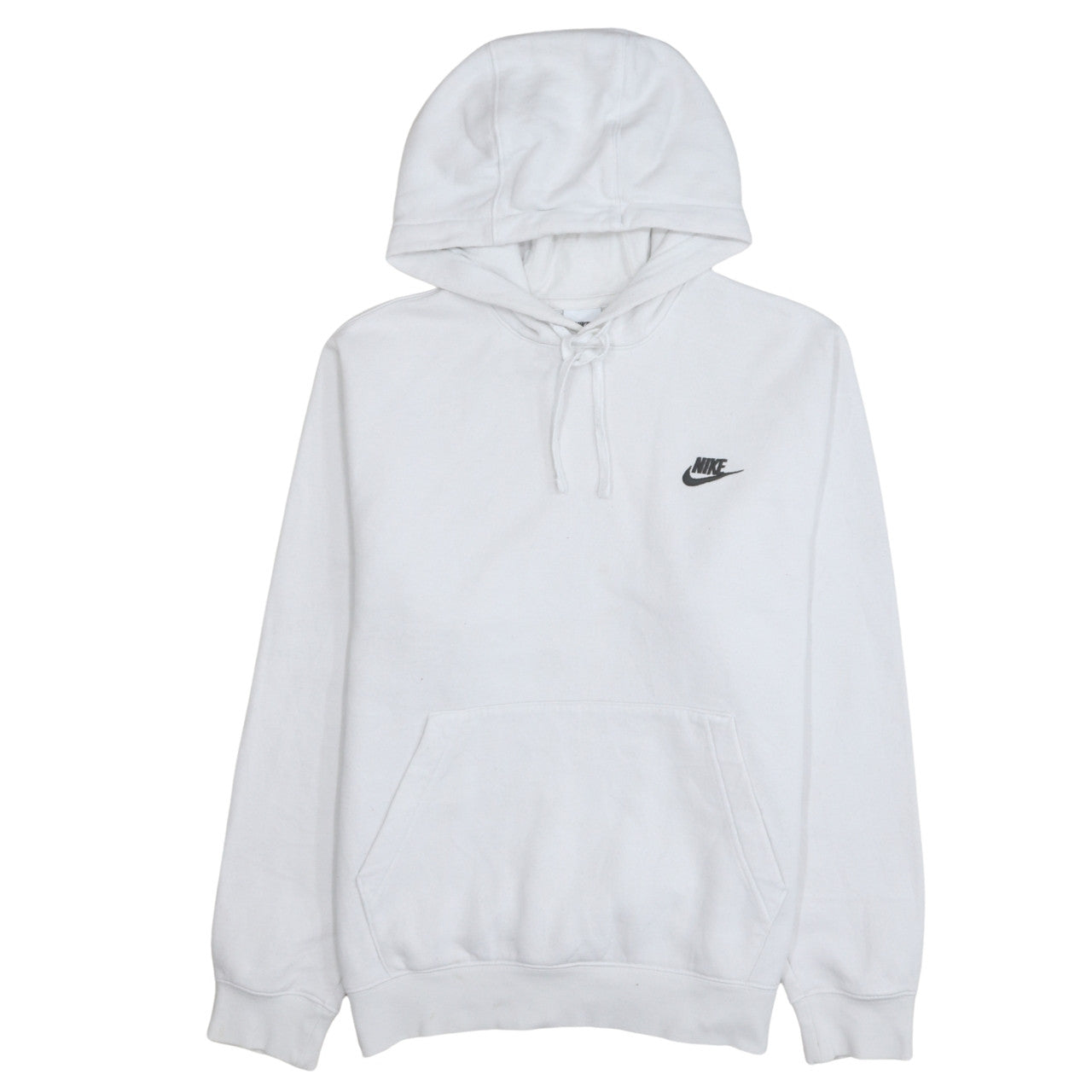 Nike Men's White Pullover Hoodie Size S Lightweight Fleece