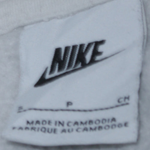 Nike Men's White Pullover Hoodie Size S Lightweight Fleece