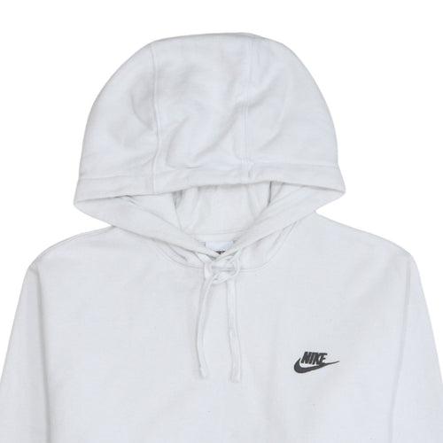 Nike Men's White Pullover Hoodie Size S Lightweight Fleece