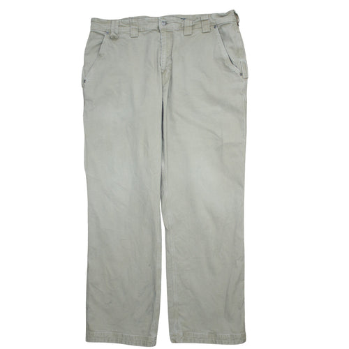 Duluth Trading Co Men's Beige Cargo Trousers 40x32 Cotton Stretch