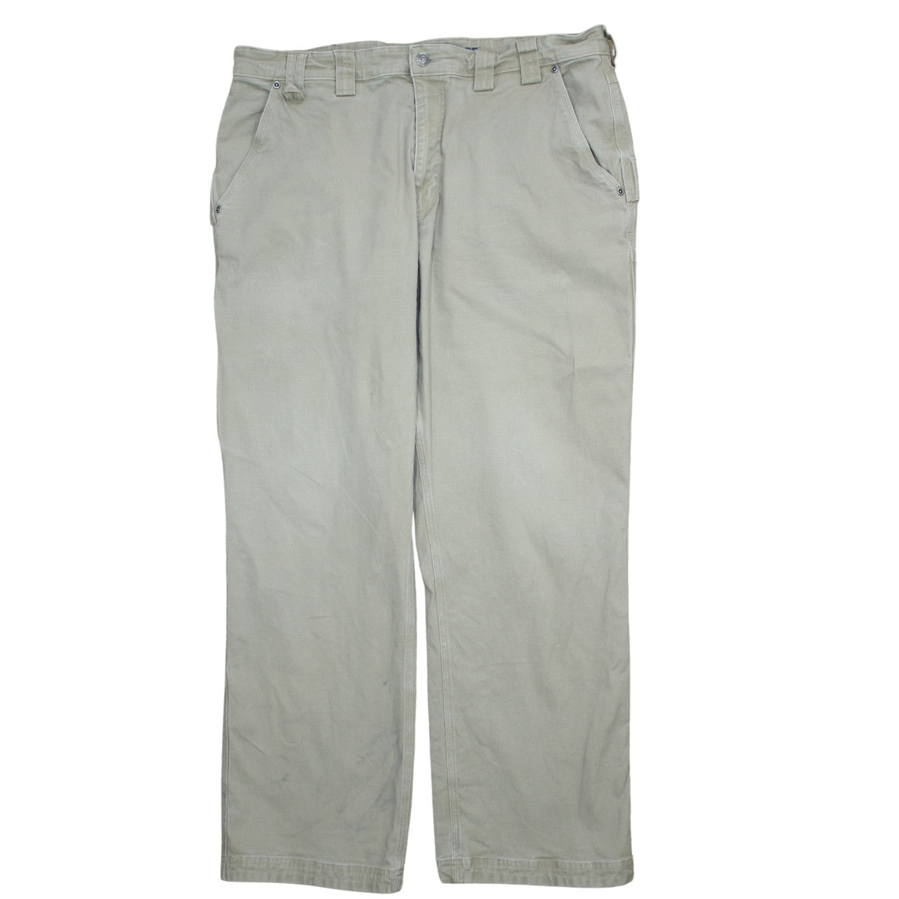 Duluth Trading Co Men's Beige Cargo Trousers 40x32 Cotton Stretch