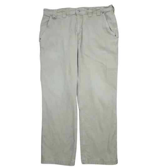Duluth Trading Co Men's Beige Cargo Trousers 40x32 Cotton Stretch