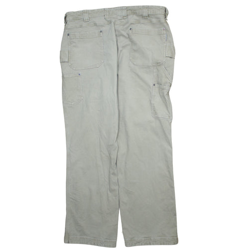 Duluth Trading Co Men's Beige Cargo Trousers 40x32 Cotton Stretch