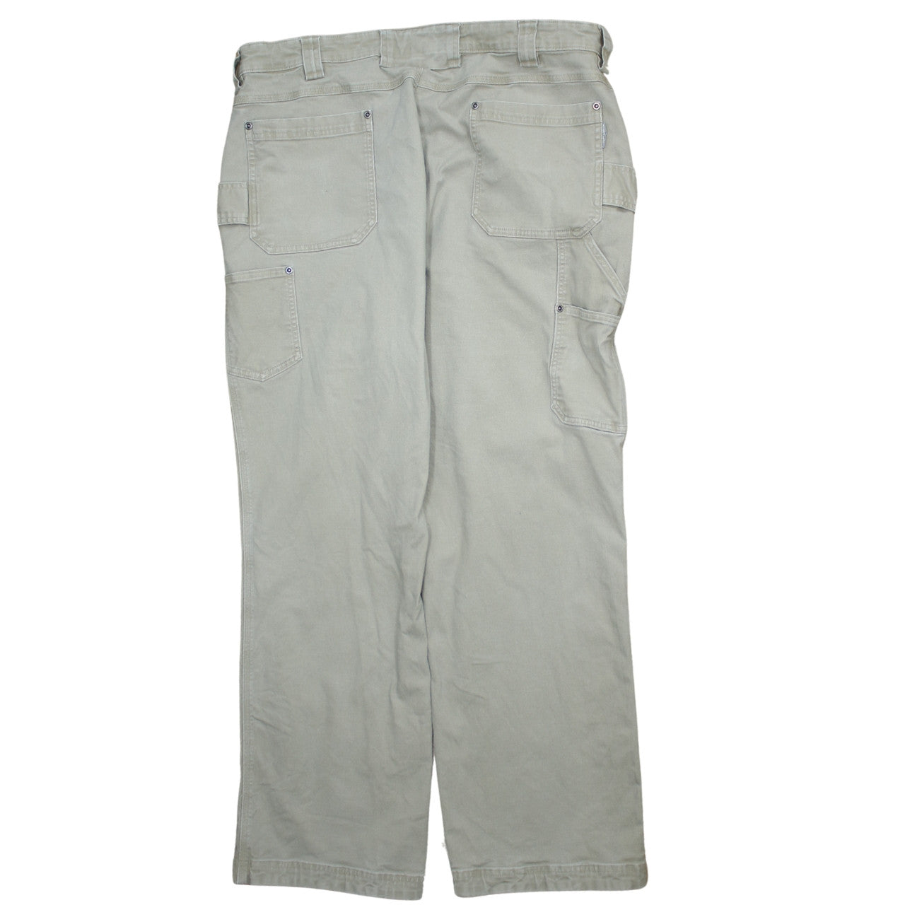 Duluth Trading Co Men's Beige Cargo Trousers 40x32 Cotton Stretch
