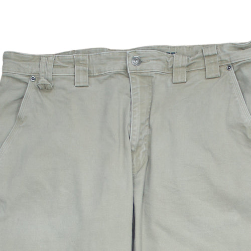 Duluth Trading Co Men's Beige Cargo Trousers 40x32 Cotton Stretch