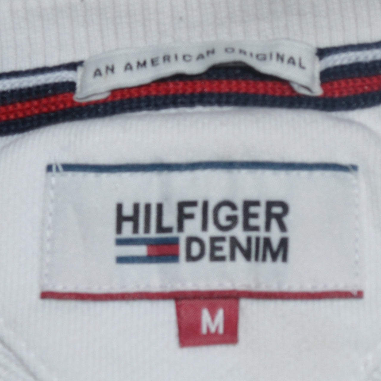 Tommy Hilfiger Men’s White Crew Neck Logo Sweatshirt Medium
