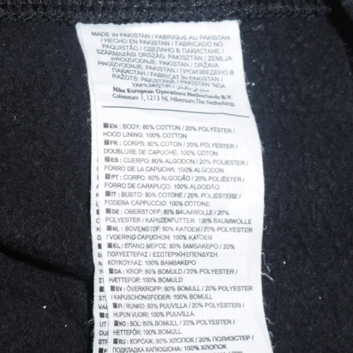 Nike Men's Black Full Zip Hoodie M Fleece Sportswear
