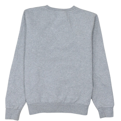 Ellesse Women Grey Cotton Blend Pullover Sweatshirt UK 6