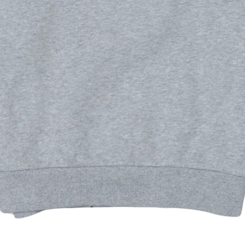 Ellesse Women Grey Cotton Blend Pullover Sweatshirt UK 6