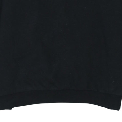 Puma Men’s Black Crew Neck Logo Pullover Sweatshirt Size L